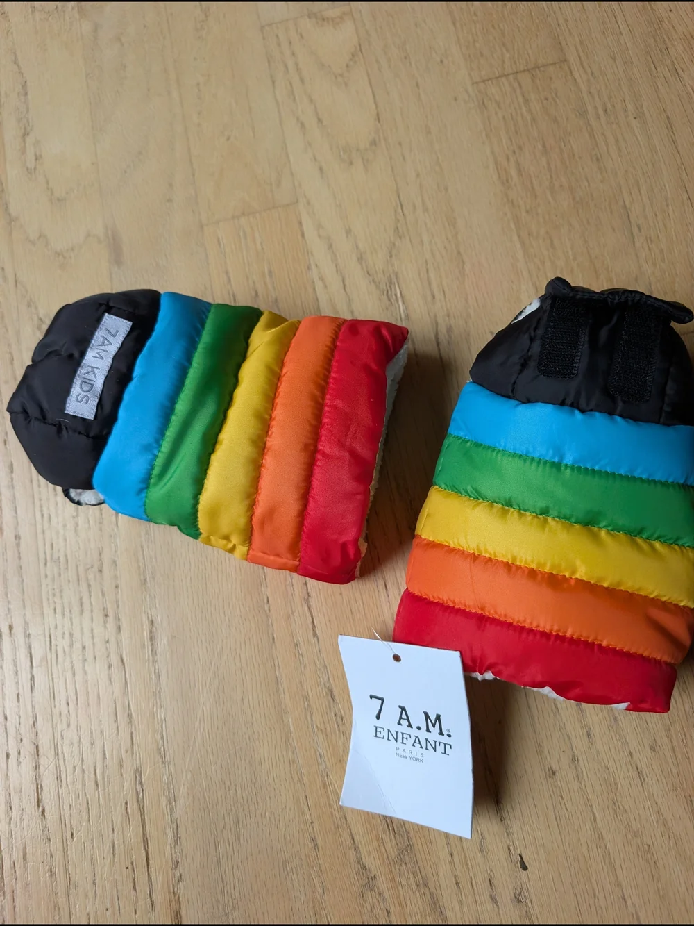 Kids Warmmuffs Rainbow Mitten Covers - Rainbow